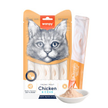 Wanpy Creamy 14g x5 Lickable Cat Treats Chicken & Crab