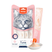 Wanpy Creamy 14g x5 Lickable Cat Treats Tuna & Shrimp