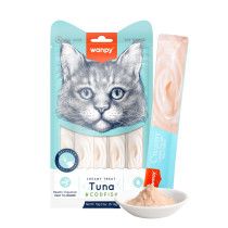 Wanpy Creamy 14g x 5 Lickable Cat Treats Tuna & Codfish