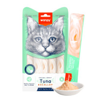 Wanpy Creamy 14g x 5 Lickable Cat Treats Tuna & Scallop
