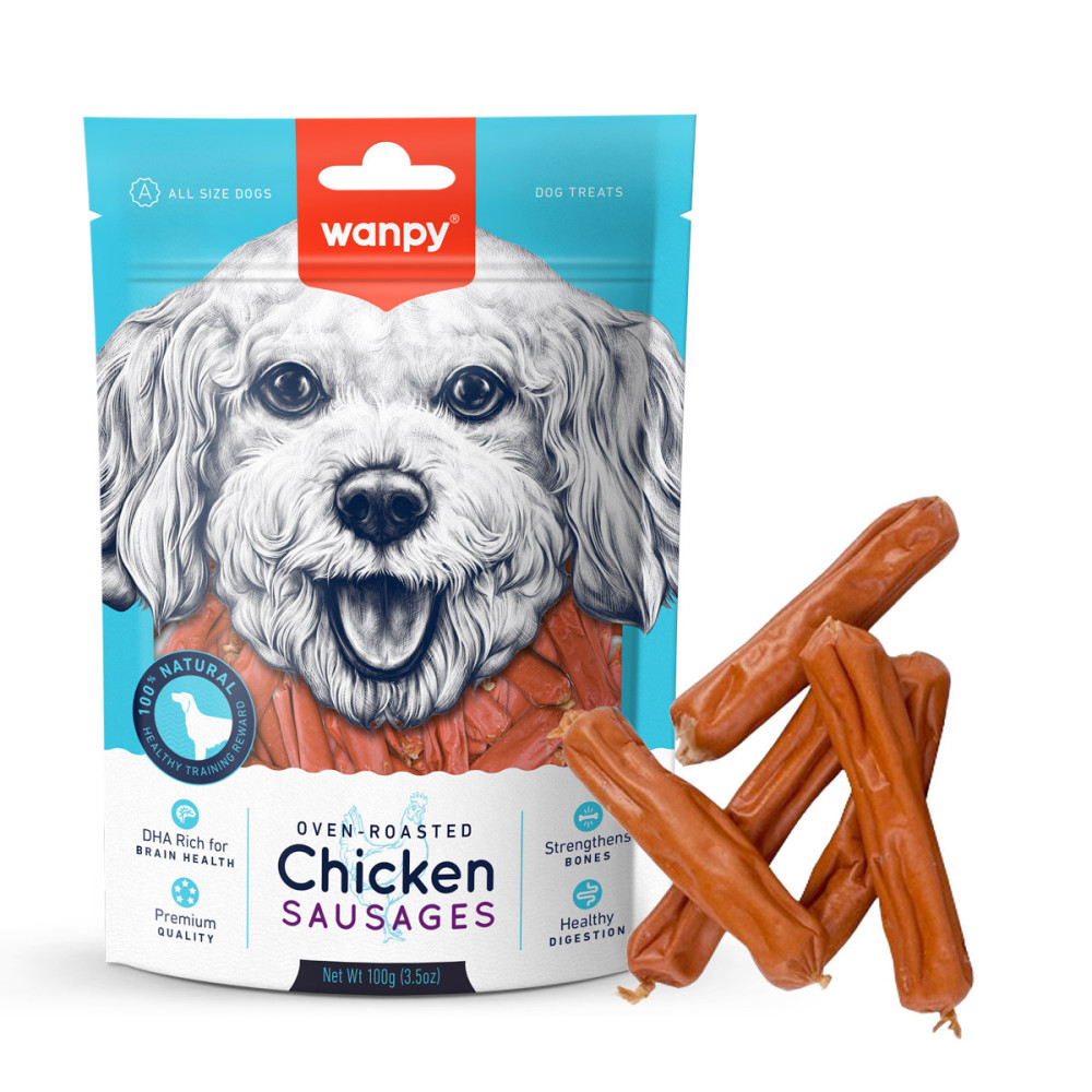 Wanpy 100g x 3 Chicken Sausages 100g