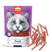 Wanpy 80g x 3pcs Soft Duck Jerky Strips for Cats