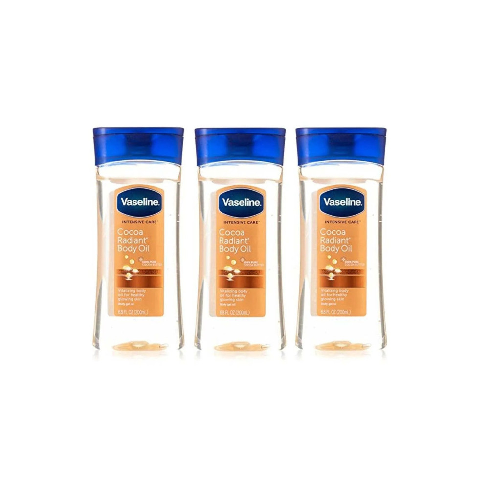 Vaseline Intensive Care Cocoa Radiant Body Gel Oil 200Ml (Pack Of 3)