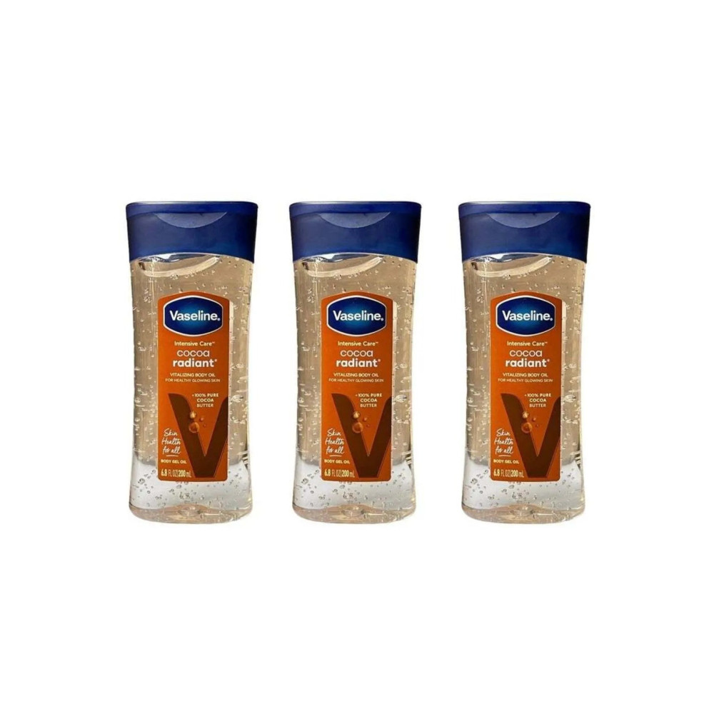 Vaseline Intensive Care Cocoa Radiant Body Oil 3 X 200Ml