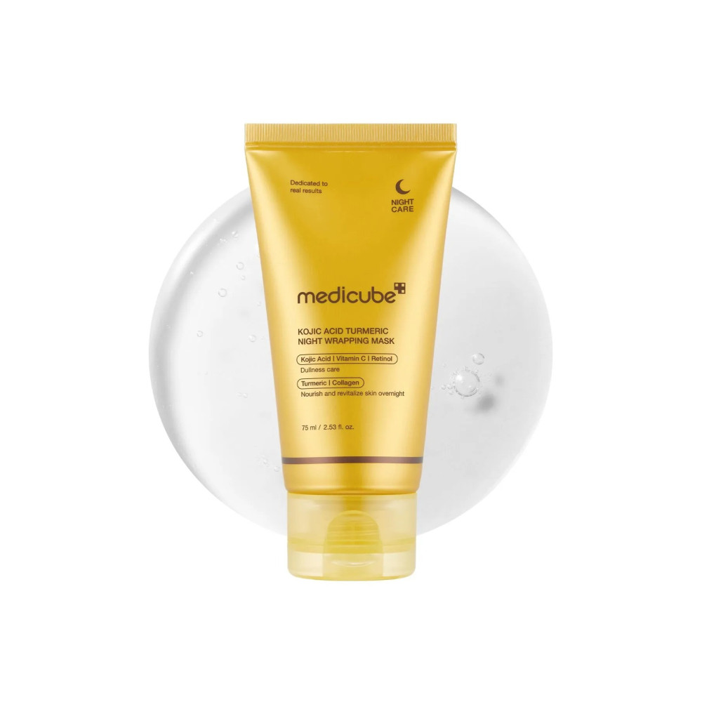 Medicube Kojic Acid Turmeric Overnight Wrapping Peel Off Mask, 75Ml