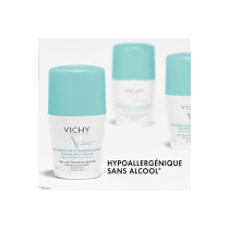 Vichy Deodorant Roll-On For Intense Perspiration Control, 48H Protection, Hypoallergenic, 50Ml