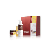 Karseell Maca Essence Moisturizing Repair Set, Collagen Hair Mask 500Ml, Shampoo 500Ml And Hair Oil 50ml