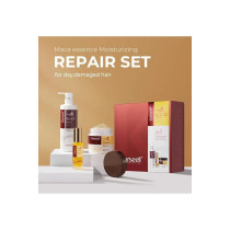 Karseell Maca Essence Moisturizing Repair Set, Collagen Hair Mask 500Ml, Shampoo 500Ml And Hair Oil 50ml