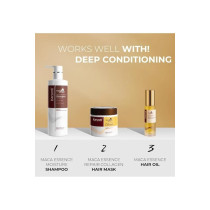 Karseell Maca Essence Moisturizing Repair Set, Collagen Hair Mask 500Ml, Shampoo 500Ml And Hair Oil 50ml
