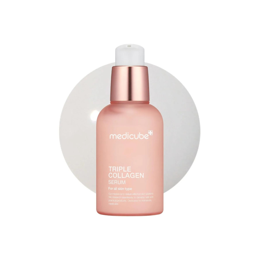 Medicube Triple Collagen Serum 1.85 Fl.Oz, Nourish Dull Skin With Triple Collagen Complex