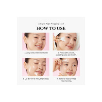 Medicube Collagen Overnight Peel Off Mask - Hydration And Elasticity, Reduces Sagging And Dullness, 2.53 Fl.Oz