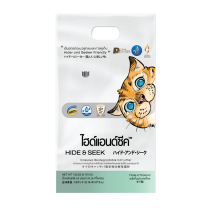 Hide & Seek Cassava Cat Litter. Biodegradable-Flushable. Natural (18 Lb - 8.16 Kg). Made in Thailand