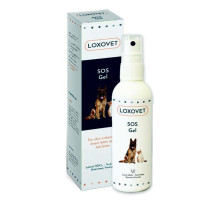 Loxovet Skin Care. Gel SOS, Instant Help against Wounds, Cuts, Chafing, Insect Bites, Ideal for both Paws and Skin. For Dogs and Cats , with Natural Ingredients (100 ml). Made in Austria