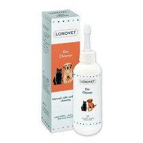 Loxovet Ear Cleaner. For Dogs and Cats Ear Cleaning, Against Earwax, Dirt, Mites, Bad Odours, Helps Soothe Itching and Prevents Inflammation (100 ml). Made in Austria
