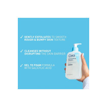 Cerave Sa Smoothing Cleanser With Salicylic Acid For Dry, Rough & Bumpy Skin 473Ml