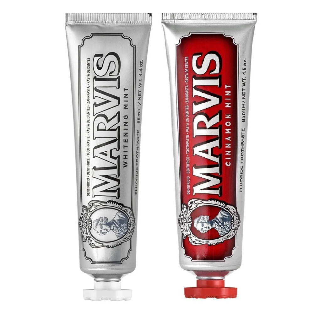 Marvis Whitening Min Toothpaste 85 Ml Plus Cinnamon Mint Toothpaste 85 Ml Advantageous Set