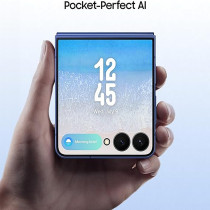 Samsung Galaxy Z Flip7 512 GB, 12 GB RAM, Blue Shadow AI Smartphone Middle East Version 1 Year Samsung Warranty