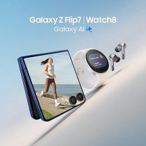 Samsung Galaxy Z Flip7 512 GB, 12 GB RAM, Blue Shadow AI Smartphone UAE Version 3 Year Samsung Warranty