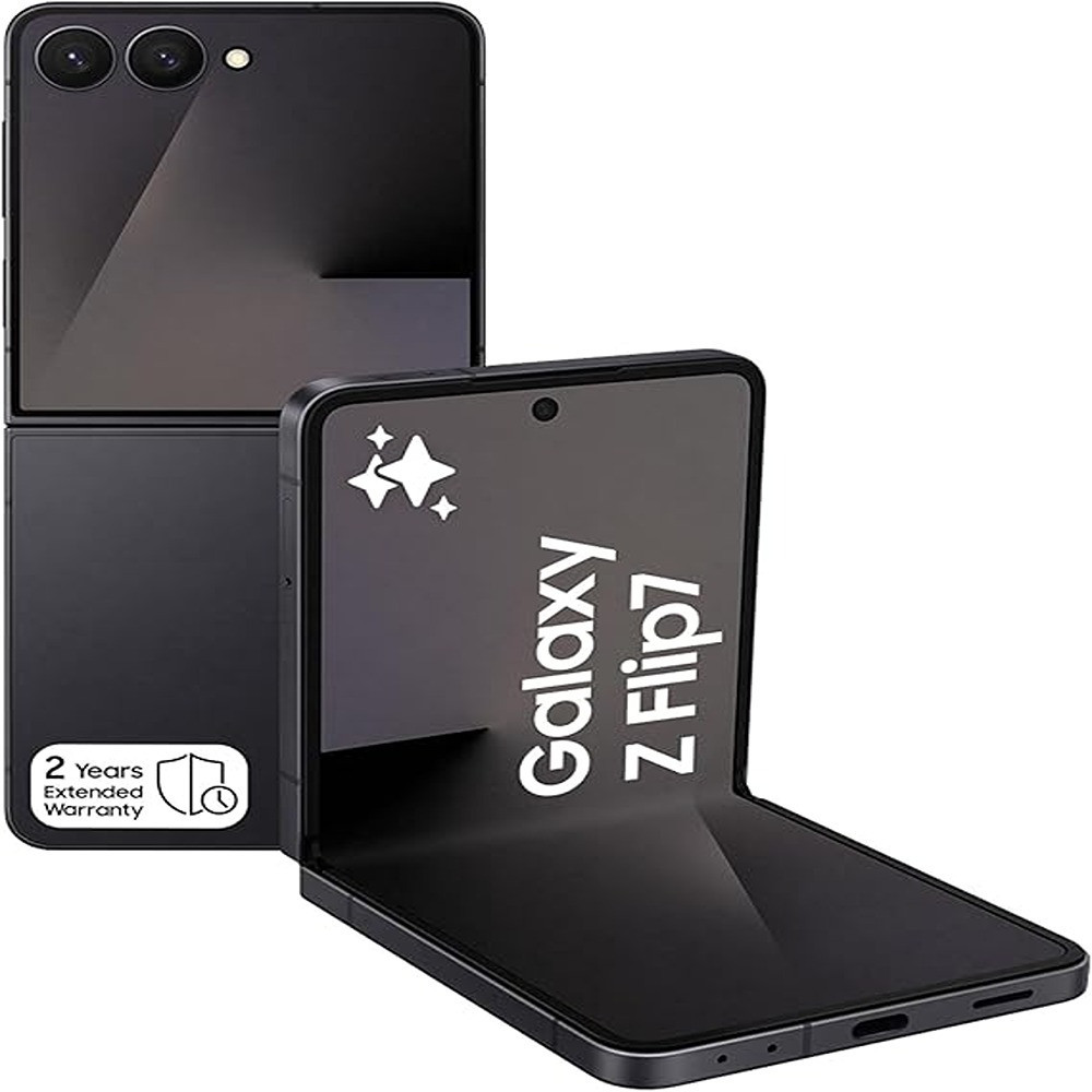 Samsung Galaxy Z Flip7 512 GB, 12 GB RAM, Jet Black AI Smartphone UAE Version 3 Year Samsung Warranty