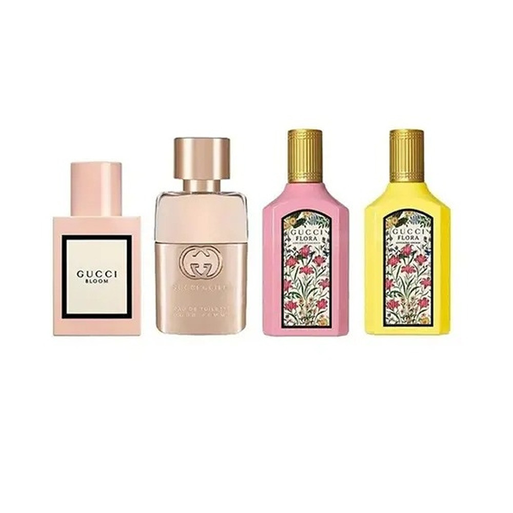 Gucci For Women Guilty Eau De Toilette, Flora Gorgeous Orchid Eau De Parfum, Flora Gorgeous Gardenia Eau De Parfum, Bloom Eau De Parfum, 4 X 5Ml