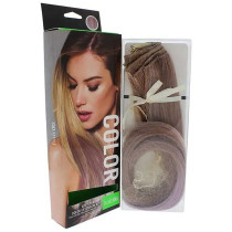 Hairdo Color Pink Frost Straight Color Extension, 6Pcs