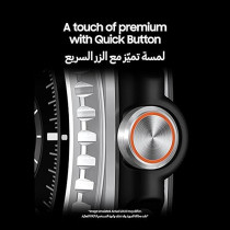 Samsung Galaxy Watch8 Classic Black, Bluetooth, 46mm Smartwatch, Cushion Design, Rotating Bezel, Quick Button, 3nm Processor, Sleep Coaching, Running Coach, 1 Year Brand Warranty