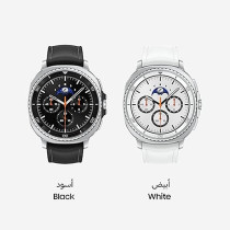 Samsung Galaxy Watch8 Classic White, Bluetooth, 46mm Smartwatch, Cushion Design, Rotating Bezel, Quick Button, 3nm Processor, Sleep Coaching, Running Coach, 1 Year Brand Warranty