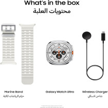 Samsung Galaxy Watch Ultra Smartwatch, Titanium White, 47mm, LTE, Health Monitoring, Fitness Tracker, 1 Year Brand Warranty