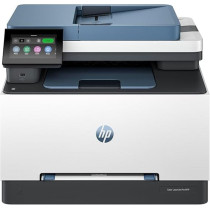 HP Color LaserJet Pro MFP 3303sdw Print, Copy, Scan Wireless, Two-Sided Printing, 250-Sheet Input Tray Print Speed up to 25 ppm Black and 25 ppm, White/Blue, 499M6A