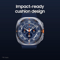 Samsung Galaxy Watch Ultra Smartwatch, Titanium Blue, 47mm, LTE, Health Monitoring, Fitness Tracker, 1 Year Brand Warranty