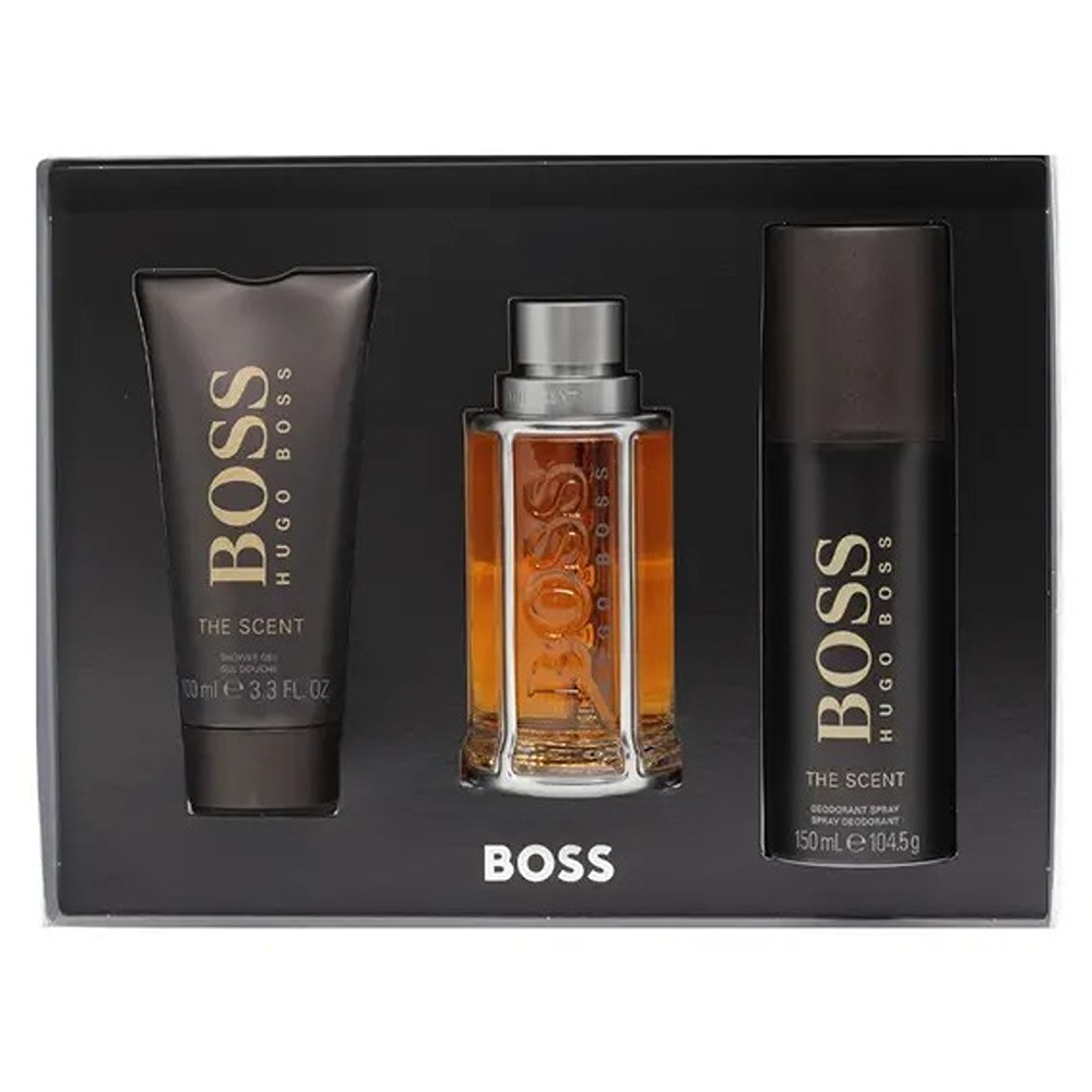 Hugo Boss Boss The Scent For Men Set Eau De Toilette 100Ml + Shower Gel 100Ml + 150Ml Deodorant Spray