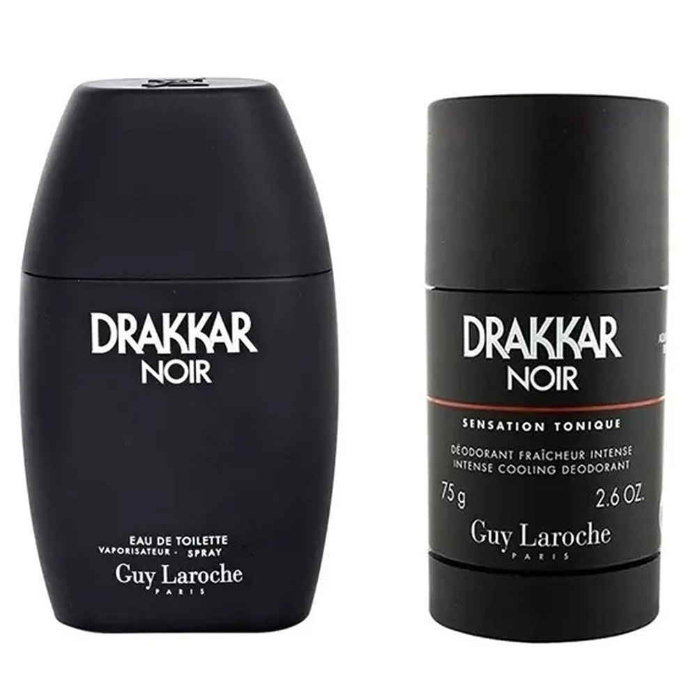 Guy Laroche Drakkar Noir For Men Set Eau De Toilette 100Ml + Deo Stick 75G
