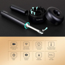 BEBIRD X17 Pro Ear Wax Removal Camera Endoscope, All Aluminum Body H-Speed WiFi 6 Axis Intelligent Gyroscope Safe Professional 1080p Smart Visual Ear Cleaner with Camera for Kid Adult Pet