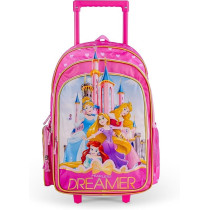 Disney Princess Fearless Dreamer Trolley Bag 18 Inch, Pink