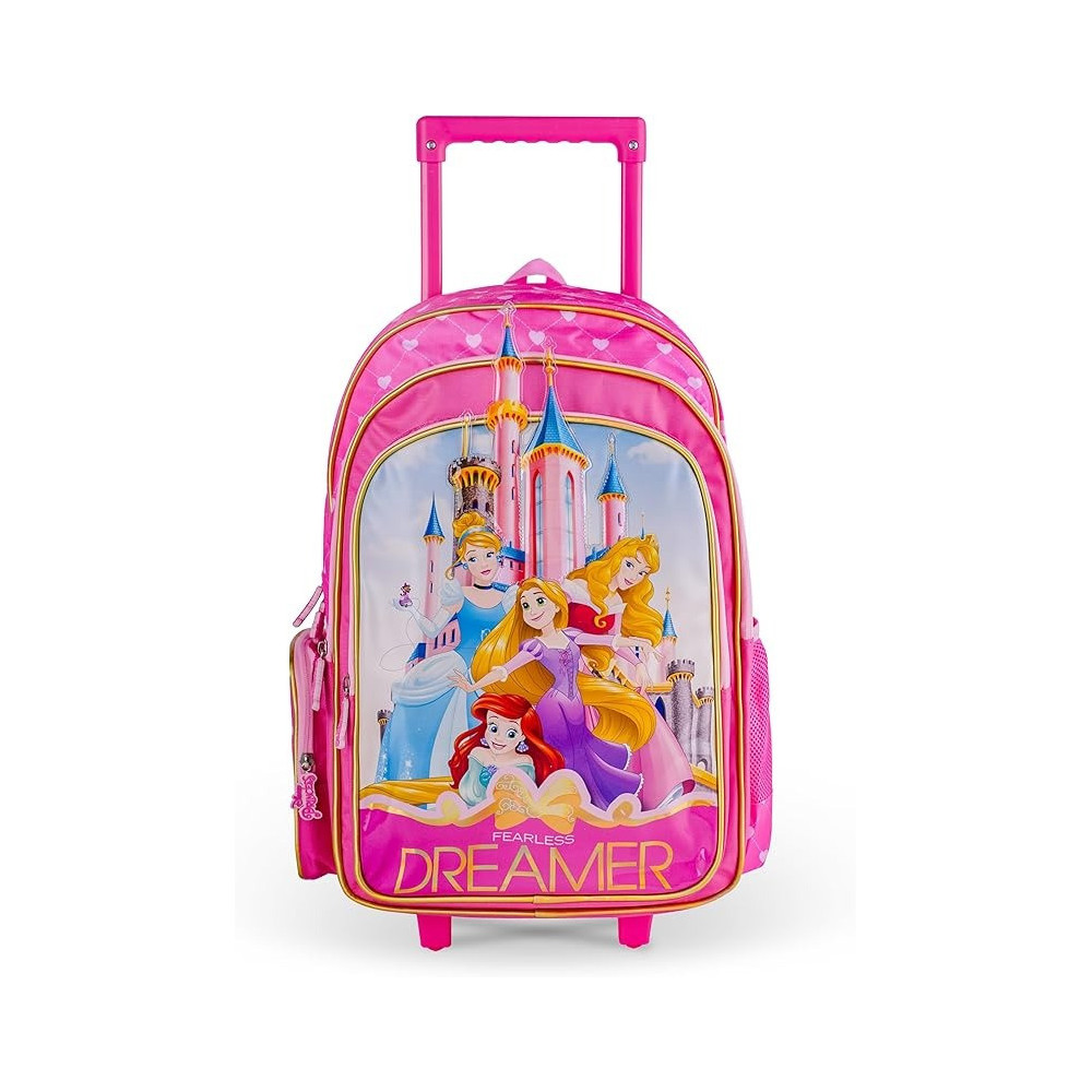 Disney Princess Fearless Dreamer Trolley Bag 18 Inch, Pink