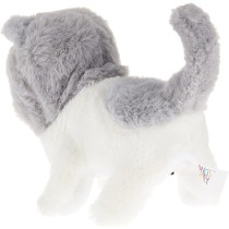 Pugs At Play Sasha Walking Cat, White/Grey