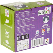 Pugs At Play Sasha Walking Cat, White/Grey