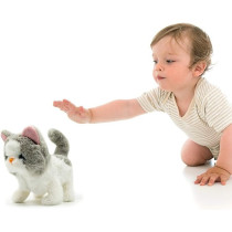 Pugs At Play Sasha Walking Cat, White/Grey