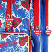 Dc Multiverse Warner Bros Superman Man Of Tomorrow Trolley School Bag, Blue, 16 Inch