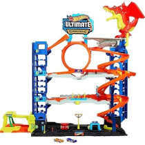 Hot Wheels City Ultimate Garage Playset With 2 Die-Cast Cars