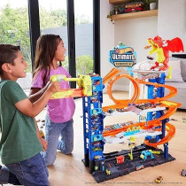 Hot Wheels City Ultimate Garage Playset With 2 Die-Cast Cars