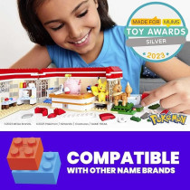 Pokemon Mega Building Mega Center Toy Kit, 648 Pieces With 4 Action Figures