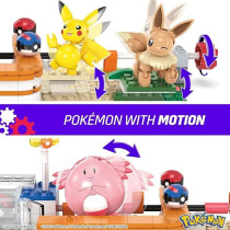 Pokemon Mega Building Mega Center Toy Kit, 648 Pieces With 4 Action Figures