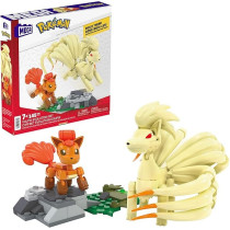 Mega Pokemon Vulpix Evolution Set 145 Pieces With 2 Action Figures For Kids