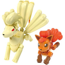 Mega Pokemon Vulpix Evolution Set 145 Pieces With 2 Action Figures For Kids
