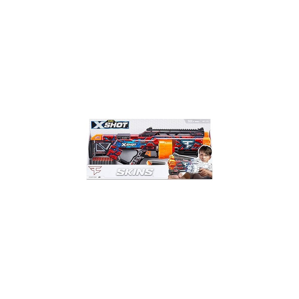 X-Shot Skins Last Stand Dart Blaster, Faze Clan Toy Gun For Kids