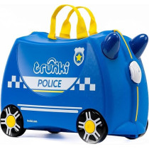 Trunki Percy Police Car Ride And Carry-On Luggage, Navy Blue
