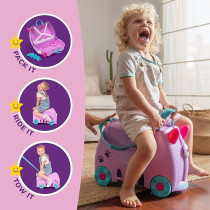 Trunki Cassie The Cat Purple Suitcase For Kids