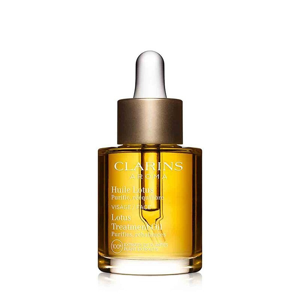 Clarins Lotus Face Treatment Oil for Oily Combination Skin, 30ml Face Oil