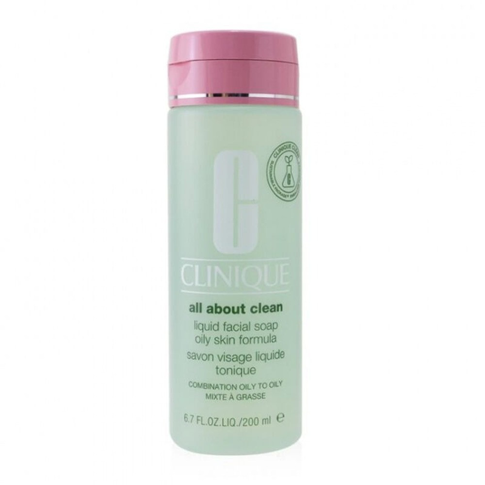 Clinique All About Clean Liquid Facial Soap Oily Skin Formula 200ml Face Wash & Cleanser